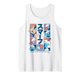 The Smurfs Gargamel Little Smurfs Attention Kanji Big Logo Tank Top