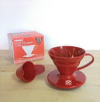 Hario V60 01 Red Plastic Coffee Dripper 10 Pack