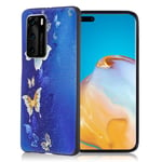 Huawei Imagine P40 Pro kuoret - Perhonen Kuvio Monivärinen