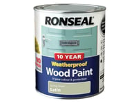 Ronseal 10 Year Weatherproof Wood Paint Spring Green Satin 750Ml RSL38790