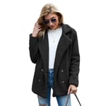 BALALALA Manteau Femme Casual Chaud Peluche Oversize Manches Longues Veste Cardigan Bouton Blouson Devant Ouvert Poches Coton Outwear Automne Hiver