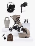 Silver Cross Reef 2 Special Edition Pushchair & Accessories with Cybex Cloud G Car Seat and Base G Bundle, Frappe/Black