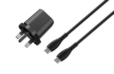 OB 25W USB-C Mains Charger and Cable - Black