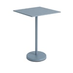 Muuto - Linear Steel Café Table 70 x 70 h: 105 cm - Pale Blue - Utendørs småbord & sidebord - Thomas Bentzen - Blå