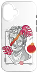 Coque pour iPhone 16 Vaporwave Buste romain Surréaliste Statue rétro Futurisme Esthétique