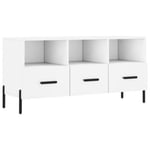 Meuble TV blanc 102x36x50 cm bois d'ingénierie - Prolenta Premium