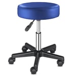 TactFire Tabouret de Bureau, Tabouret à roulettes Rotation à 360°, pour Salon de Massage, Bureau, Clinique (1, Bleu)