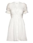 Bubbleroom Nettie Broderi Anglaise Dress Vit