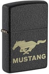 Zippo Lighter, Black Crackle Mustang, One Box