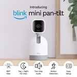 Blink Mini Pan-Tilt Camera | Rotating indoor plug-in pet security camera, audio,