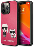 Karl Lagerfeld Fushia hårdt etui (iPhone 13 Pro Max)