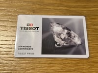 Tissot - Diamonds Certificat Tissot PR100 - pour Watches Montres