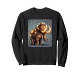 Mammoth with Bright Lights for a Joyful and Happy Costume Sweatshirt