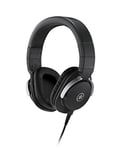 Yamaha HPH-MT8 Studio Headphones - Foldable high-end headphones with 3 m cable (smooth) and 1.2 m coiled cable with 6.3 mm standard stereo adapter plug, in black