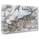 My Luck in Abstract Canvas Print for Living Room Bedroom Home Office Décor, Wall Art Picture Ready to Hang, 30 x 20 Inch (76 x 50 cm)