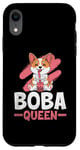 Coque pour iPhone XR Boba Queen - Thé au lait pour chien - Pour amoureux des perles