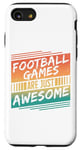 Coque pour iPhone SE (2020) / 7 / 8 Les jeux de football sont tout simplement géniaux - Amateur de football rétro