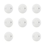 8 x Aico Ei146E Smoke Alarms Mains/Battery Optical /Photoelectric