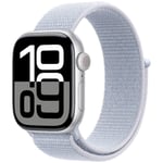 Apple Watch Series 10 GPS 42mm Silver Aluminium Sport Loop MWWD3 - Unisex - 42 mm - Smartklokke - Quartz med lader