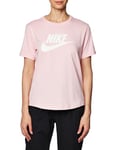 NIKE DX7906-690 W NSW Tee ESSNTL ICN FTRA T-Shirt Femme Med Soft Pink Taille XS