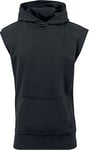 Urban Classics Men's Open Edge Sleeveless Hoody Sweatshirt, Black , M