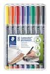 STAEDTLER 318 WP8 Lumocolor Permanent Pen, Fine Line Width, 0.6mm -  (US IMPORT)