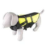 duvoplus, Gilet de Sauvetage pour Chien Hi Vis Marine L - 60 cm - Max. 55kg Noir/Jaune, Bandes réfléchissantes, Idéal pour Facilement Sortir, Velcro et Les fermoirs réglables.