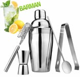 Set Cocktail Barista Barman Bartender Shaker Mixer Drink Bar Recettario Cocktail