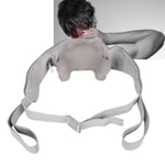 (Gray)Mini Neck Massager Electric Heating Back Neck Trapezius Massager Home SL