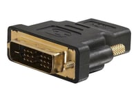 C2g Velocity Inline Adapter - Videokort - Dvi-D Hane Till Hdmi Hona - Svart