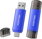 Clé USB C 64Go Lot de 2 Cle USB 3.0 64 Go OTG 2 en 1 Type C USB 3.0 Memory Stick 64 GB pour Tablet, PC, MacBook Téléphone Mobile Android (Samsung, Huawei, Honor, Xiaomi)