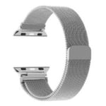 Milanese loop-rem för Apple Watch-band 44mm 40mm 45mm 49mm 41mm 38mm 42mm 44mm Armband iwatch Serie 9 3 6 5 SE 7 8 Ultra-silver silver 38mm/40mm/41mm