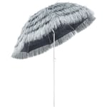 Parasol inclinable Hawaii 192 cm Parasol de plage ø 160 cm réglable Jardin terrasse extérieur gris clair - Kingsleeve