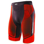 X-Bionic Effektor 4.0 Run Men Shorts Homme, Opal Black/Sunset Orange, FR : 2XL (Taille Fabricant : XXL)