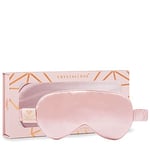 CRYSTALLOVE Bandeau en soie - Rose - Lunettes de sommeil pour femmes et hommes - Masque de sommeil réglable - confortable & doux - Sommeil de nuit - Masque pour les yeux - Voyages