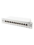 DIGITUS DN-91612S-EA-G - patch panel - 1U - 10"