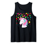 Funny Spotty 2024 Spotted Children Unicorn In Need Kids Tank Top