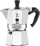 Bialetti Moka Express Aluminium Stovetop Coffee Maker (2 Cup), 8x11x11 2 Cups 