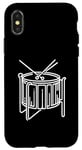 iPhone X/XS Steel Drums Line Art For Musicians Steel Drum Case