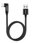 aceyoon Cable USB C Coudé, 3A Cable USB C Court Charge Rapide Chargeur Type C en Nylon Tressé Cable USB C 90 Degrés Compatible avec Galaxy S24 S23, pour Huawei P60 P50, pour Google Pixel (0.5M)