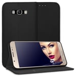 Coque Housse Etui à clapet pour Samsung Galaxy J7 2016 noir Bookstyle Flip