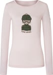 super.natural Women's Snow Cat Long Sleeve Mauve Chalk/Various, XS