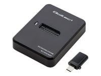 Qoltec - Ssd-Dockningsstation - Fack: 1 - M.2 - M.2 Card (Sata) - Usb 3.1 (Gen 1) - Svart