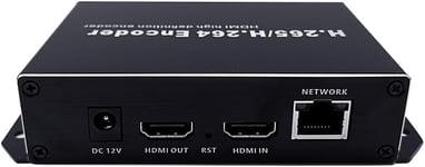 H.265 1080P Poe Hdmi Encodeur Vidéo Avec Boucle Hdmi, Encodeur Hdmi Pour Vidéosurveillance, Streaming En Direct Sur Youtube Avec Fente Pour Carte Sd Max.128G, Http Rtmp Compatible [VID060256]