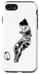 Coque pour iPhone SE (2020) / 7 / 8 Joueuse de rugby