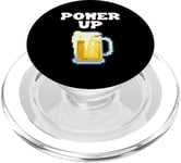 Mug à bière pixelisé Power Up PopSockets PopGrip pour MagSafe