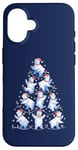 Coque pour iPhone 16 Ours polaire Arbre de Noël Drôle Ours de glace Vacances