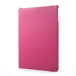 Litchi Etui med Roterbar Stativ for iPad 9.7" & iPad Air-Air2 - Rosa