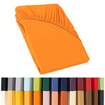 CelinaTex Relax Drap-Housse lit sommier tapissier Lits à Eau Coton 180x200-200x220 cm Orange