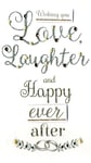 Happy Ever After On Your Wedding Day Card Embellished Champagne Greeting Card